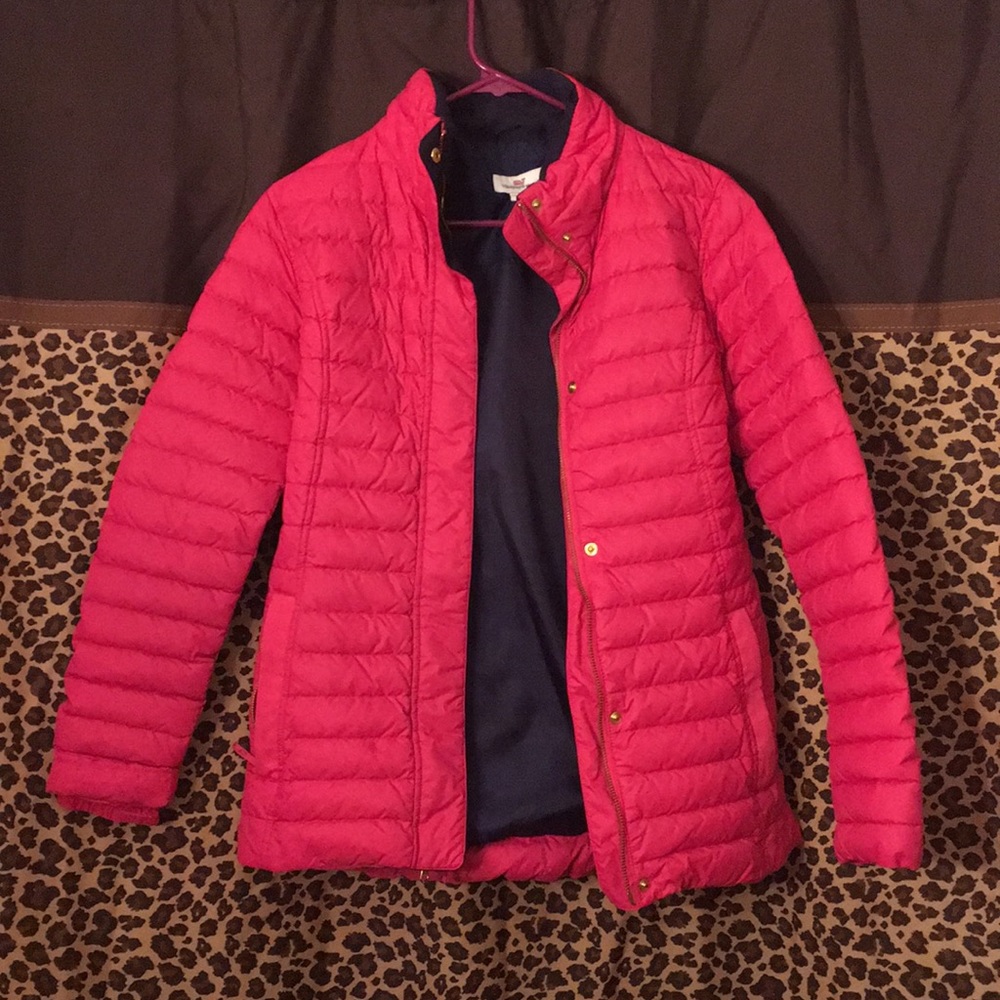 pink vineyard vines jacket